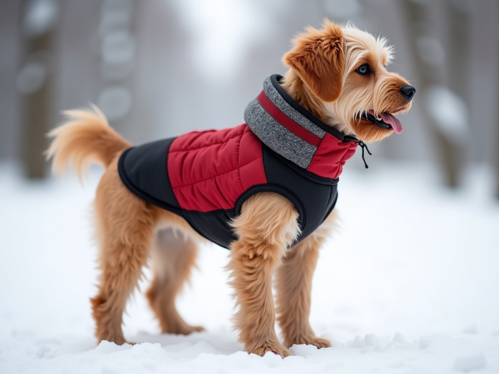 B2B Dog Winter Vest Harness With Chest Protector