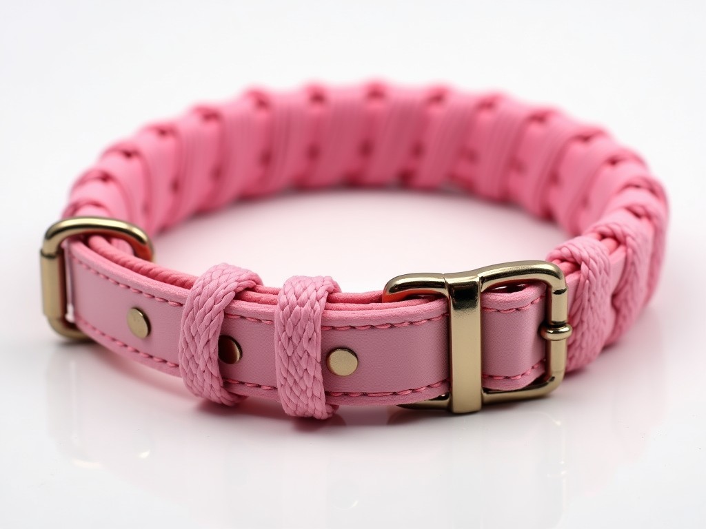 Best Price Pink Designer Dog Collar