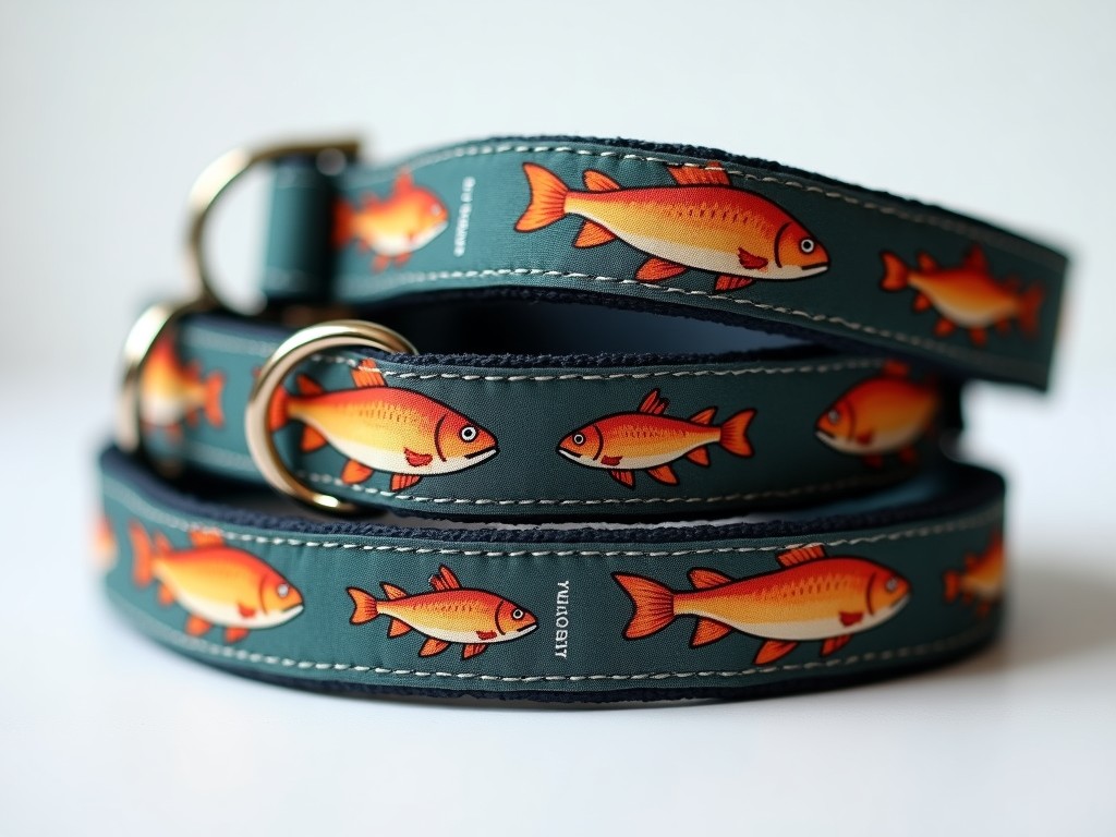 Bulk Custom Dog Collars With Fish Design