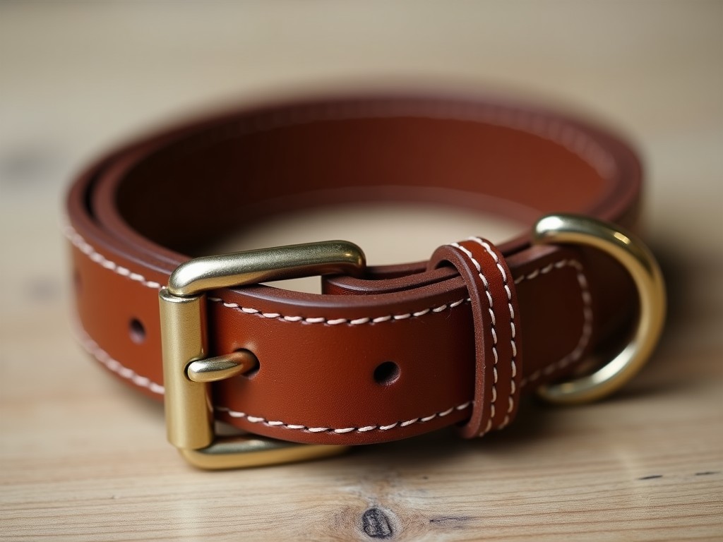 China Pure Leather Dog Collar