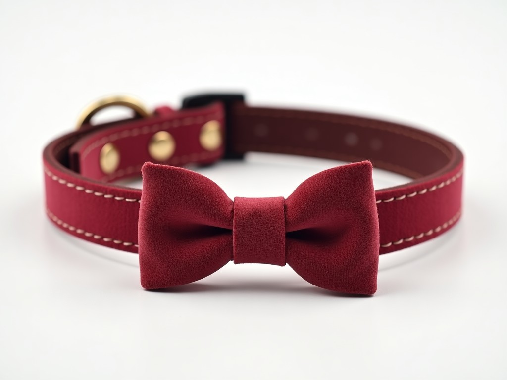 China Velvet Bow Dog Collar Factory