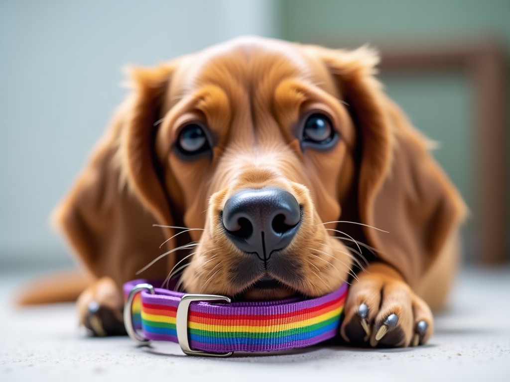 Custom Dog Pride Rainbow Collar Direct Factory