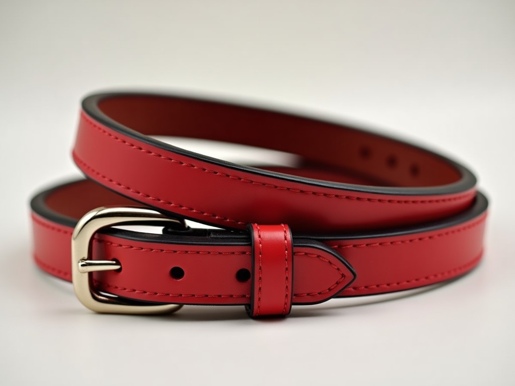 Custom Dog Red Leather Collar Supplier