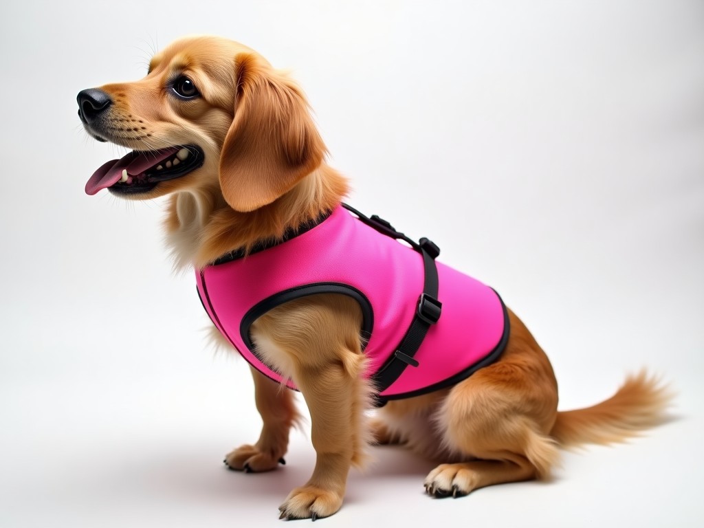 Custom Hot Pink Service Dog Vest Harness Manufacturer