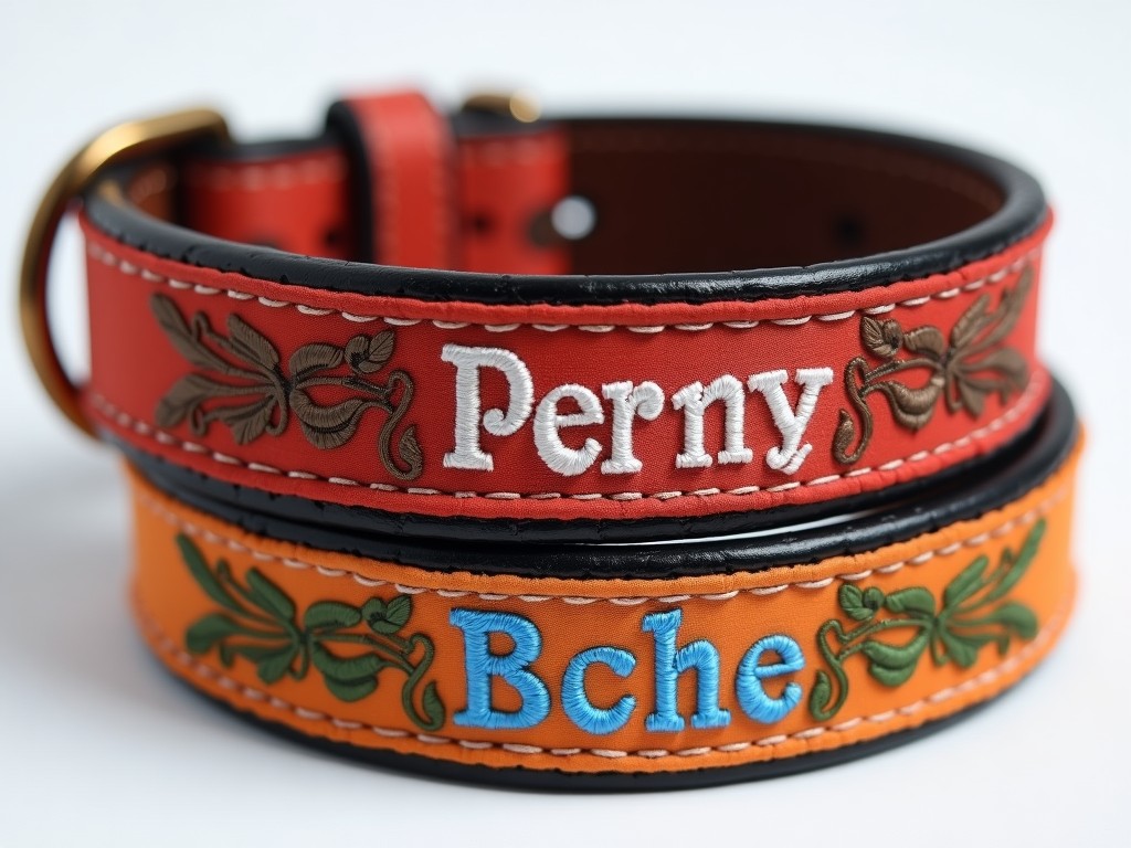 Custom Personalized Embroidered Dog Collar Manufacturer