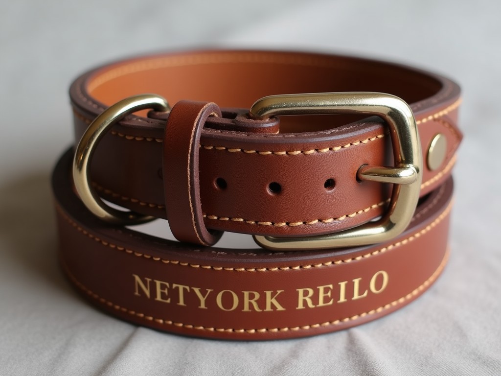 Custom Personalized Padded Leather Dog Collar Exporter