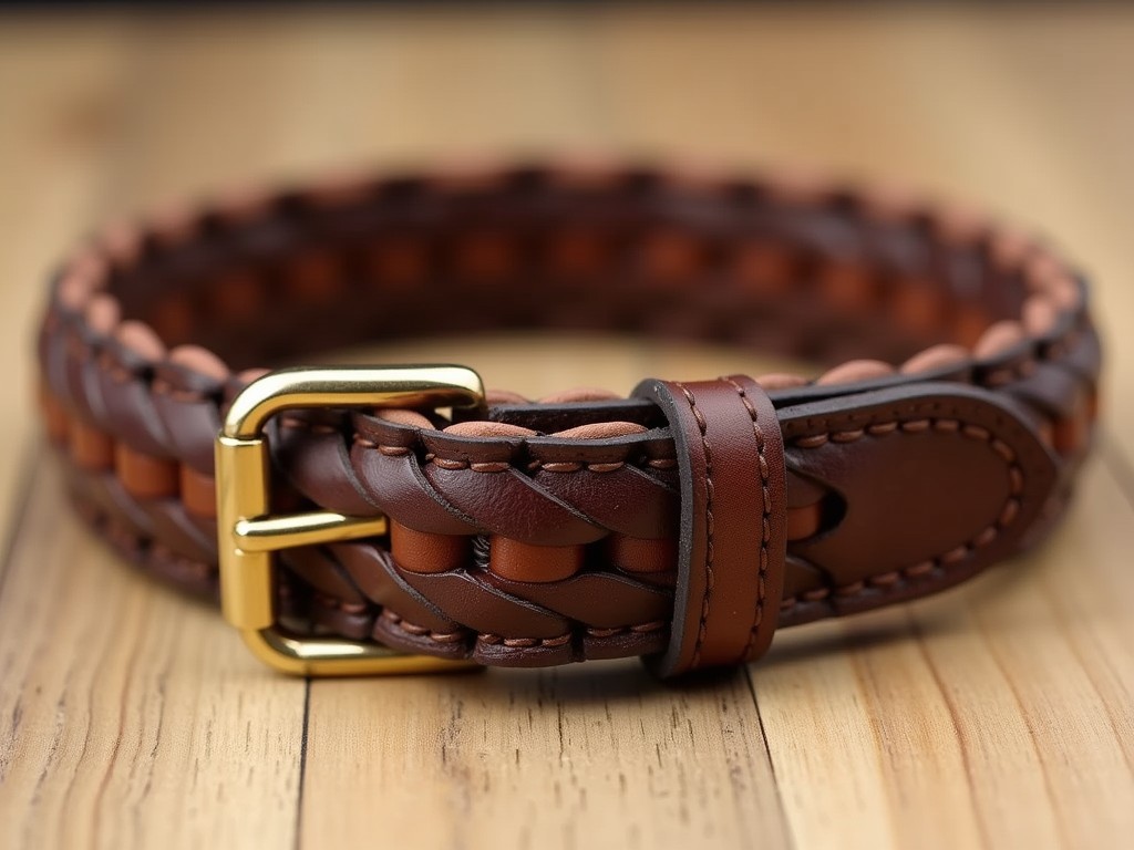 Odm Bespoke Braided Leather Dog Collars Manufacturer