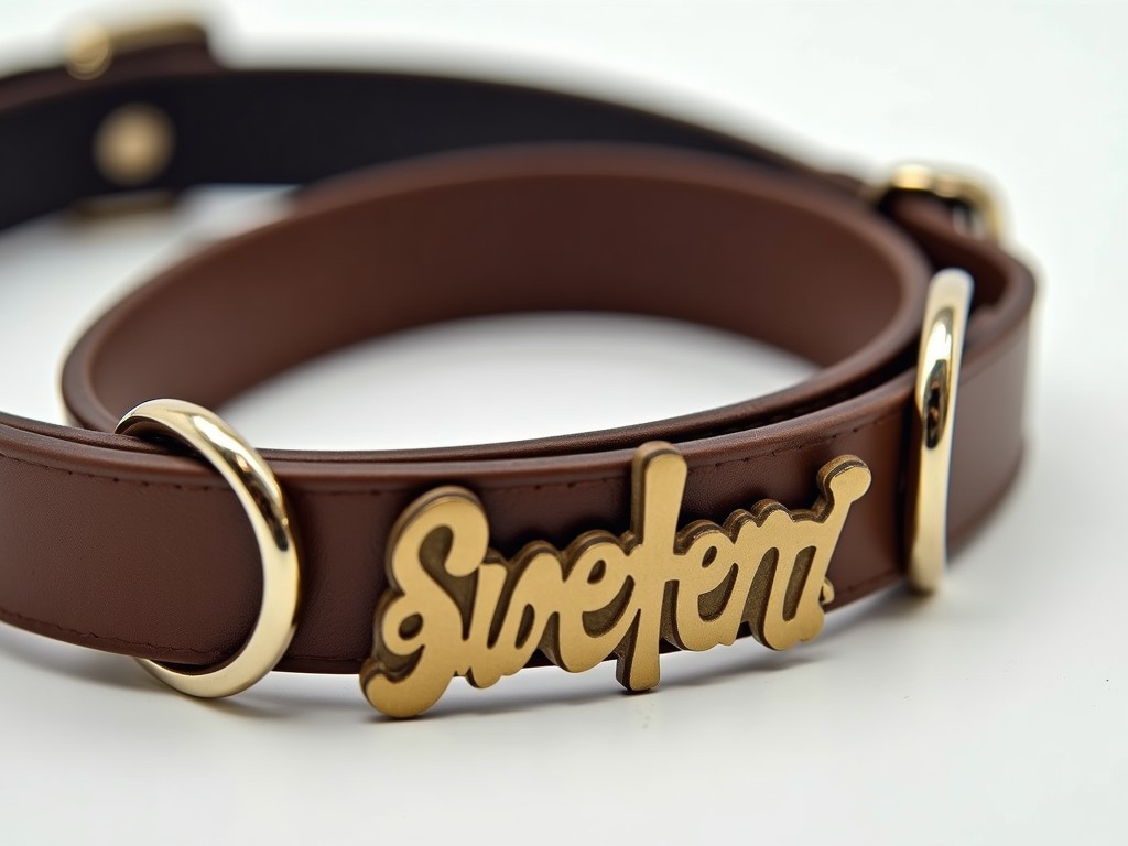 Oem Customized Dog Collars With Name Plate