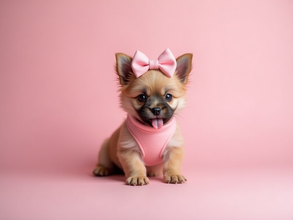 Oem Pink Bow Puppy Collar Supplier
