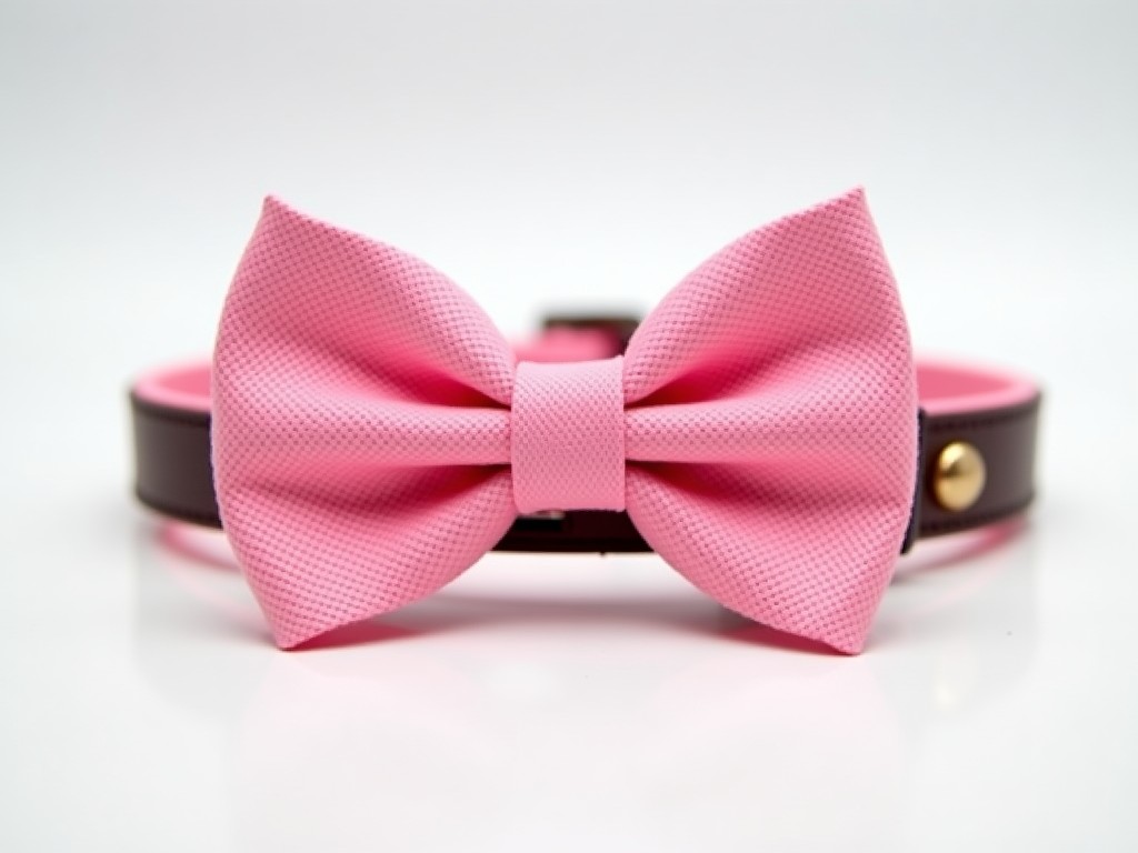 Oem Pink Bow Tie Dog Collar Manufacturer