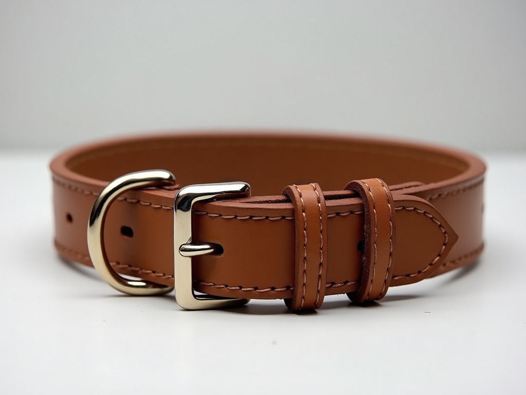 Personalized Leather Dog Collar With Metal Buckle Factory